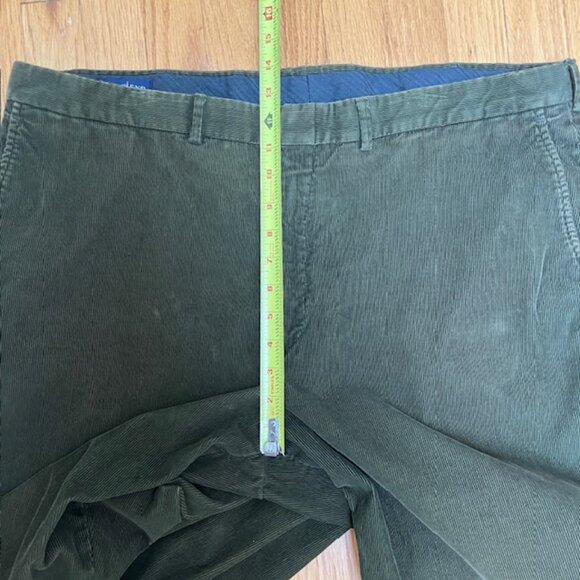 Land’s End Dark Olive Flat Front Corduroy Chino pants size 42 - Picture 6 of 10